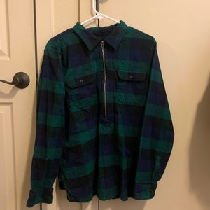 Polo quarter zip plaid